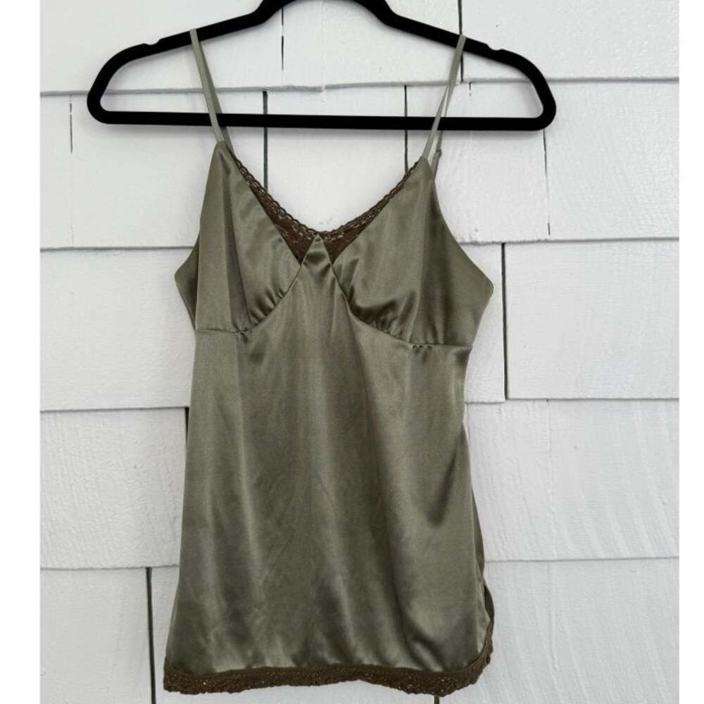 Vintage Xhilaration Women's Med Y2K Babydoll Cami Satin Dainty Coquette Tank Top